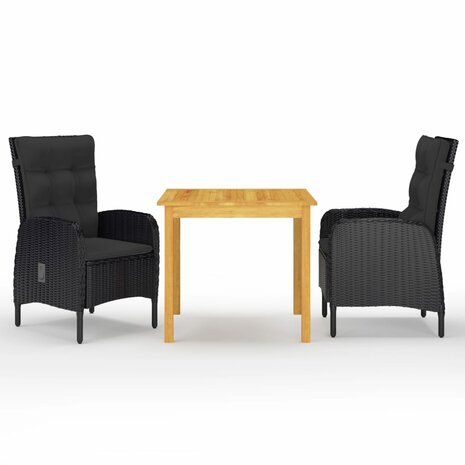 3-delige Tuinset zwart 1