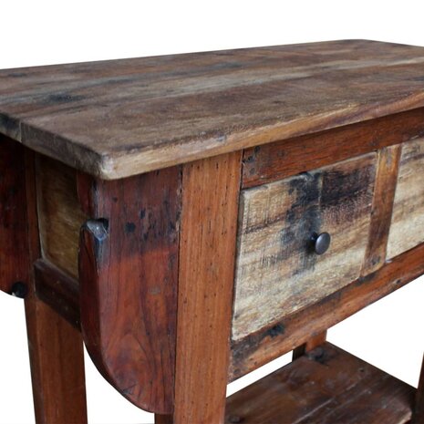 Wandtafel 80x35x80 cm gemengd gerecycled hout 4