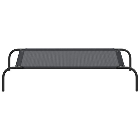 Hondenbed verhoogd L textileen zwart 4