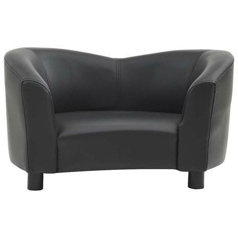 Hondenbank 67x41x39 cm kunstleer zwart 3