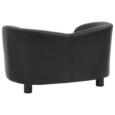 Hondenbank 67x41x39 cm kunstleer zwart 5