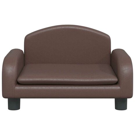 Hondenmand 50x40x30 cm kunstleer bruin 3