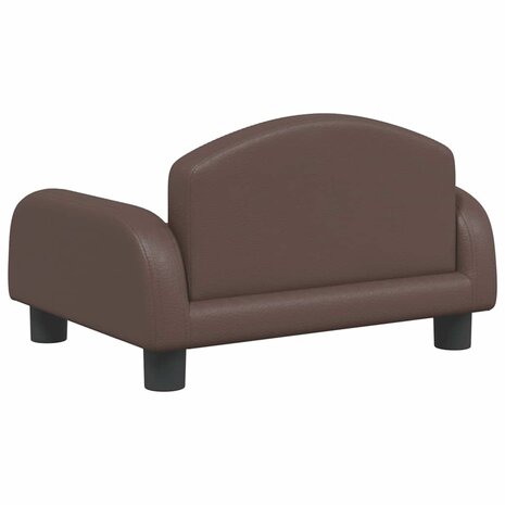 Hondenmand 50x40x30 cm kunstleer bruin 5