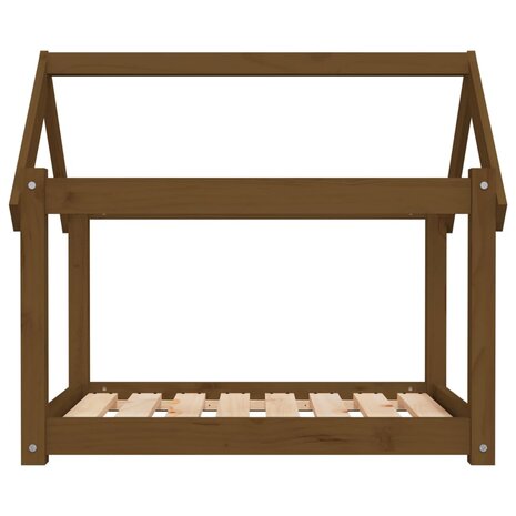 Hondenmand 81x60x70 cm massief grenenhout honingbruin 5