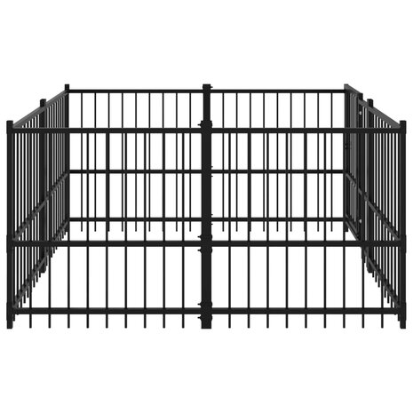 Hondenkennel voor buiten 3,75 m² staal 4