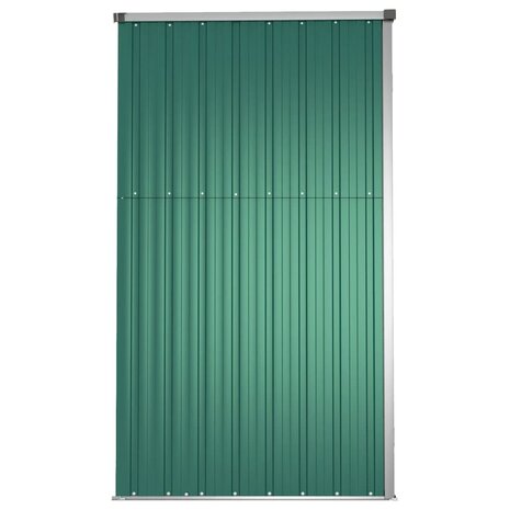 Tuinschuur 225x89x161 cm gegalvaniseerd staal groen 5