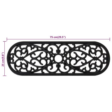 Trapmatten 5 st 25x75 cm rubber 9