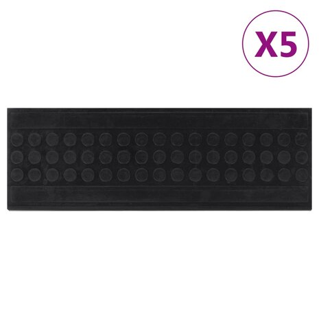 Trapmatten 5 st 25x75 cm rubber 1