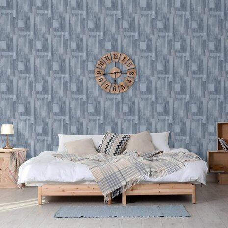 DUTCH WALLCOVERINGS Behang Wood grijs 1