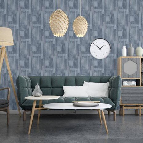 DUTCH WALLCOVERINGS Behang Wood grijs 3