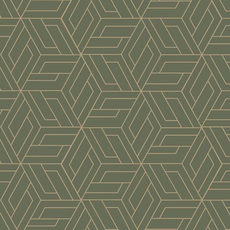 DUTCH WALLCOVERINGS Behang Cobra Groen 1