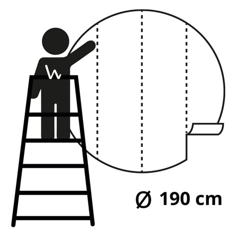 WallArt Behangcirkel The Night Watch 190 cm 6