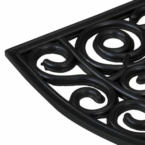 Deurmat halfrond 45x75 cm rubber 4