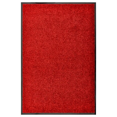 Deurmat wasbaar 60x90 cm rood 1