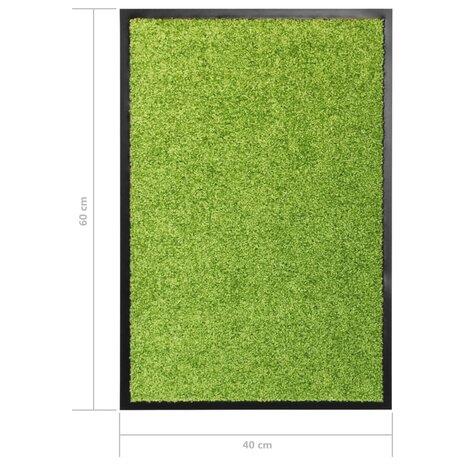 Deurmat wasbaar 40x60 cm groen 6