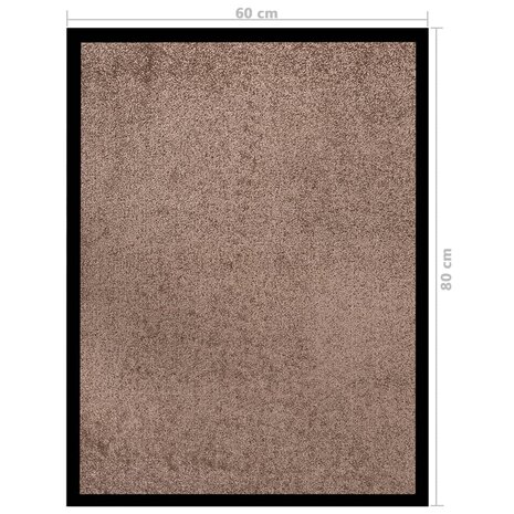 Deurmat 60x80 cm bruin 6