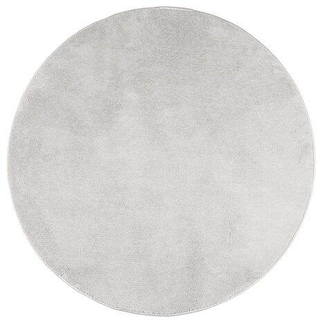 Vloerkleed OVIEDO laagpolig Ø 80 cm grijs 2