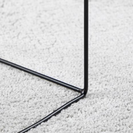 Vloerkleed OVIEDO laagpolig Ø 80 cm grijs 8
