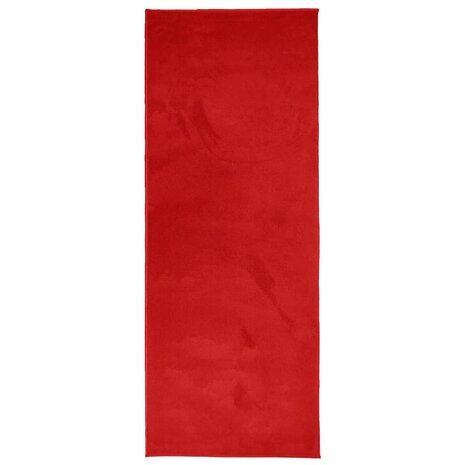Vloerkleed OVIEDO laagpolig 80x200 cm rood 2