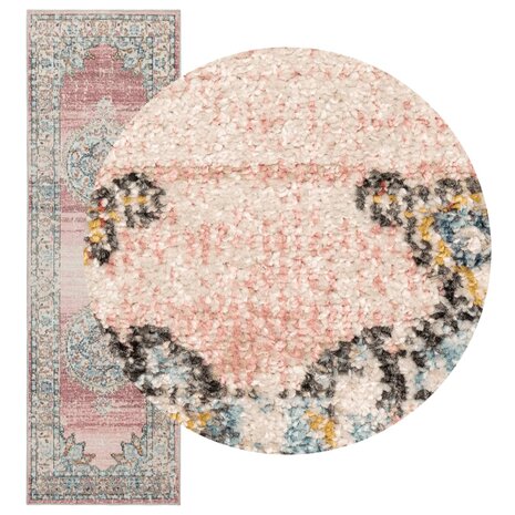 Vloerkleed ARBIZU binnen en buiten vintage stijl 80x250 cm 3