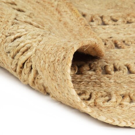 Vloerkleed handgemaakt 150 cm gevlochten jute 2