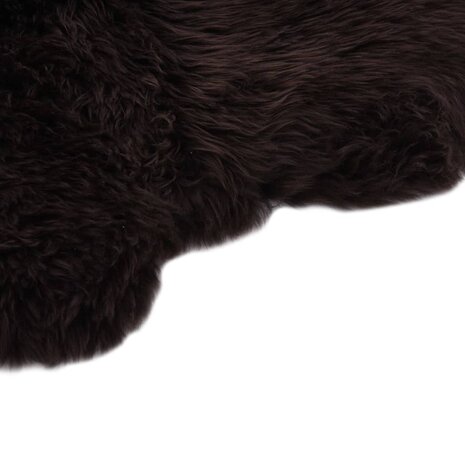 Vloerkleed 60x180 cm schapenvacht bruin 2