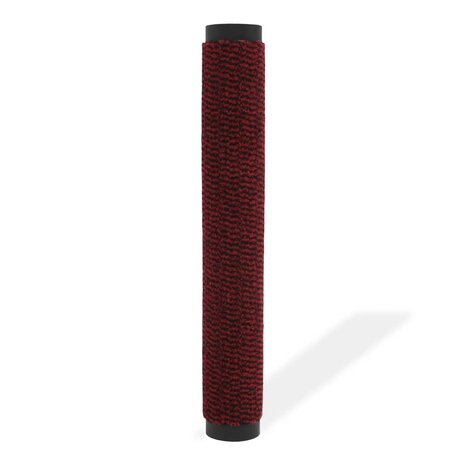 Droogloopmat rechthoekig getuft 90x150 cm rood 2