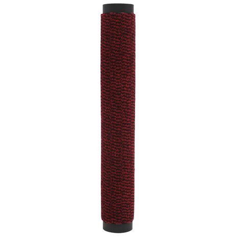 Droogloopmatten 2 st rechthoekig getuft 90x150 cm rood 4