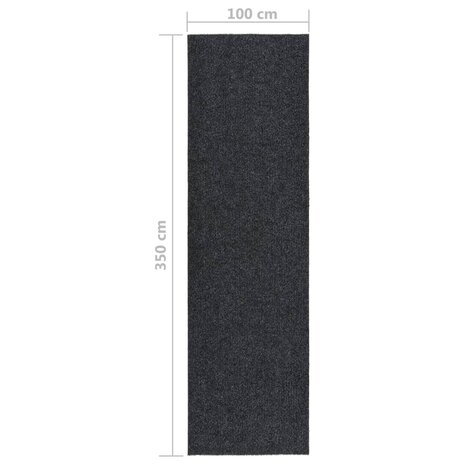 Droogloopmat 100x350 cm antracietkleurig 6