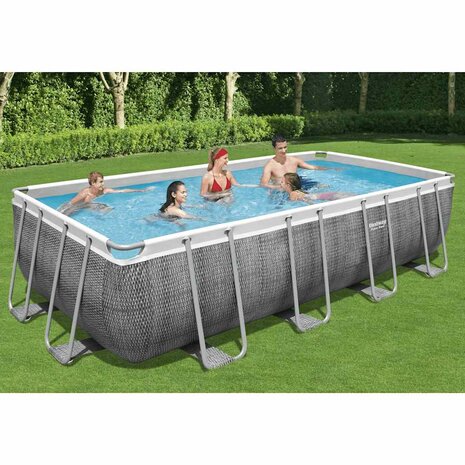 Bestway Zwembadset Power Steel rechthoekig 549x274x122 cm 1