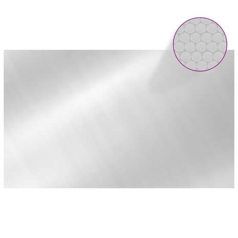 Zwembadhoes rechthoekig 1000x600 cm PE zilverkleurig 2