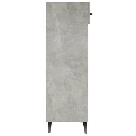 Schoenenkast 30x35x105 cm bewerkt hout betongrijs 5