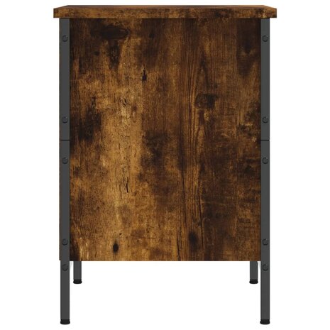 Schoenenkast 38x35x50 cm bewerkt hout gerookt eikenkleurig 5