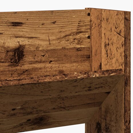 Wandschoenenkast 80x18x90 cm bewerkt hout oud houtkleurig 7