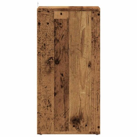 Schoenenkast 32x35x70 cm bewerkt hout oud houtkleurig 5
