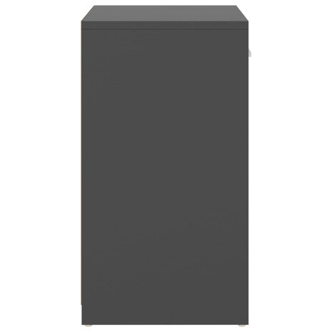 Schoenenbank 94,5x31x57 cm bewerkt hout grijs 4