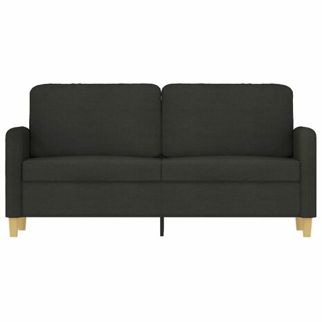 Tweezitsbank 140 cm stof zwart 3