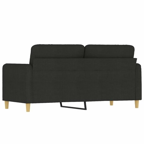 Tweezitsbank 140 cm stof zwart 5