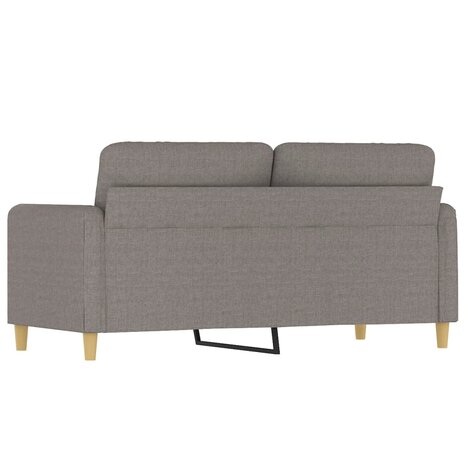 Tweezitsbank 140 cm stof taupe 5