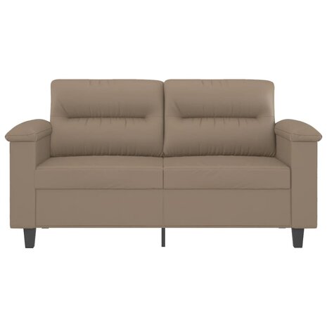 Tweezitsbank 120 cm kunstleer cappuccinokleurig 3