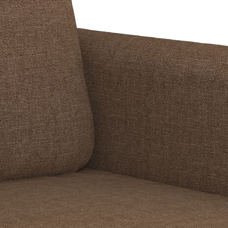 2-delige Loungeset met kussens stof bruin 5