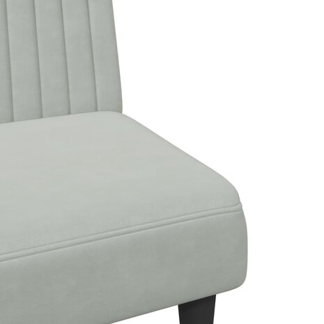 2-delige Loungeset fluweel lichtgrijs 9