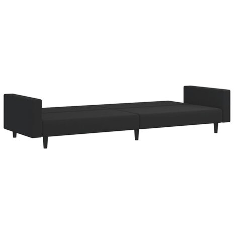 2-delige Loungeset fluweel zwart 5