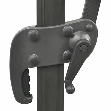 Zweefparasol met dubbel dak 400x300 cm bordeauxrood 6