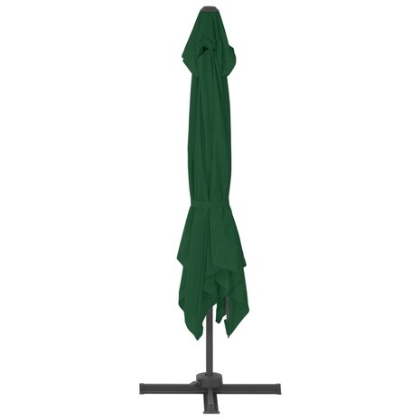 Zweefparasol met aluminium paal 400x300 cm groen 4