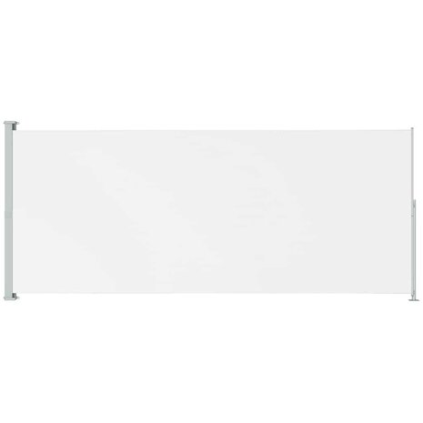 Tuinscherm uittrekbaar 180x500 cm crèmekleurig 2