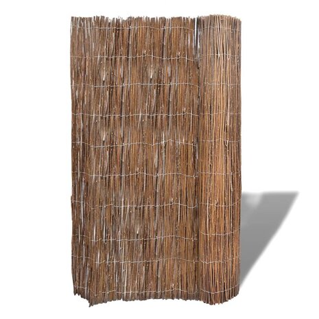 Tuinscherm 300x100 cm wilgenhout 2