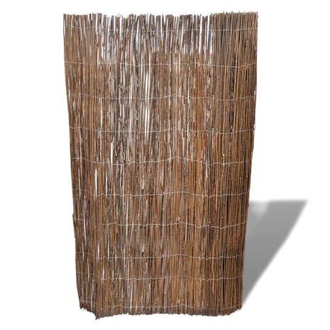 Tuinscherm 300x100 cm wilgenhout 3