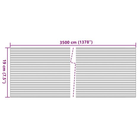 Tuinscherm 4 st marmergrindpatroon 35x0,19 m PVC grijs 8