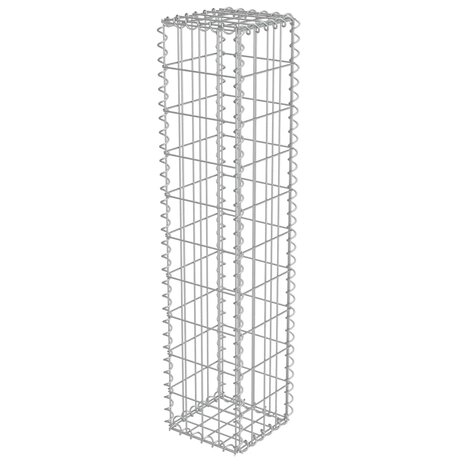 Schanskorfmuur met deksels 20x20x100 cm gegalvaniseerd staal  2